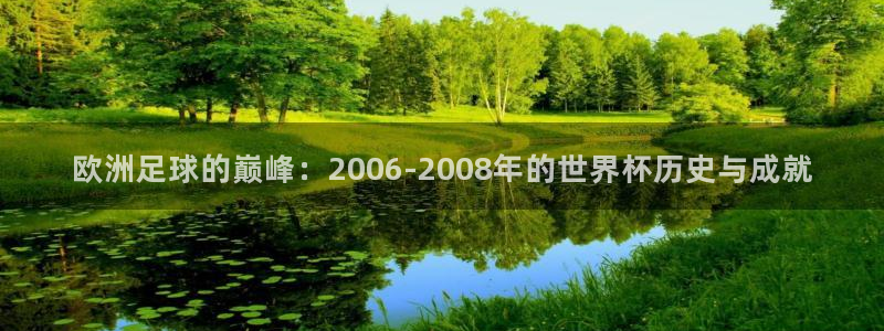 2006世界杯：欧洲足球的巅峰：2006-2008年的世界杯历史与成就